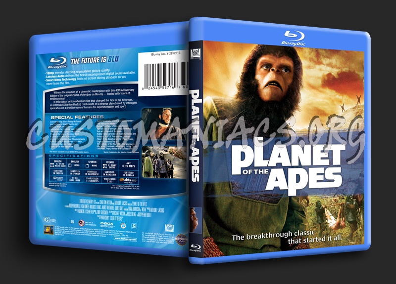 Planet of the Apes blu-ray cover