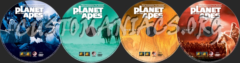 Planet of the Apes The Complete TV Series dvd label