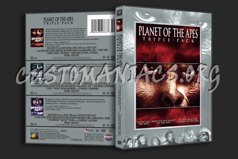 Planet of the Apes Triple-Pack dvd cover