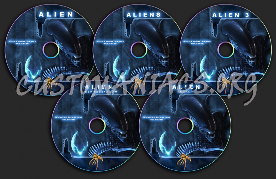Alien Quadrilogy dvd label