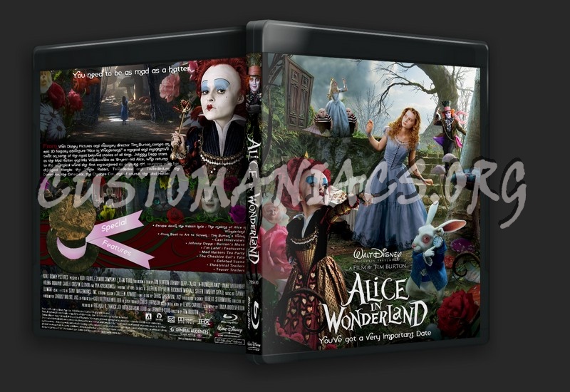 Alice in Wonderland blu-ray cover