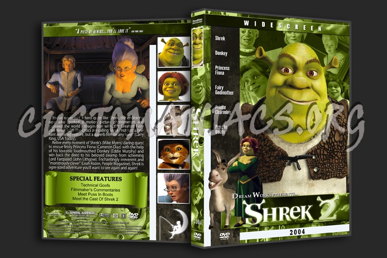 Shrek 2 - 2004 dvd cover