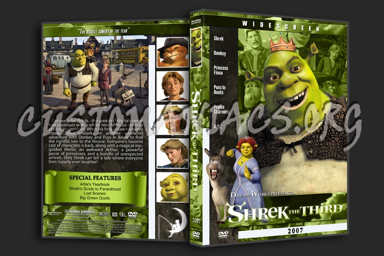 Shrek the Third - 2007 dvd cover