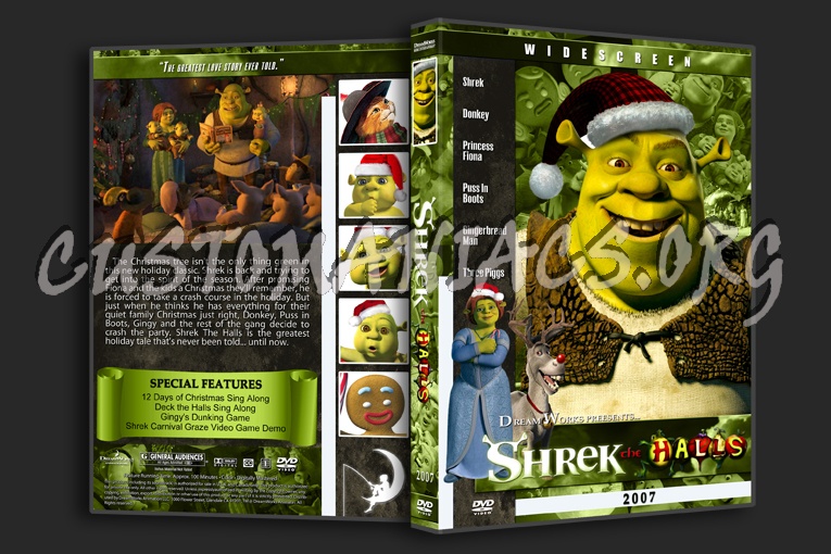 Shrek the Halls - 2007 dvd cover