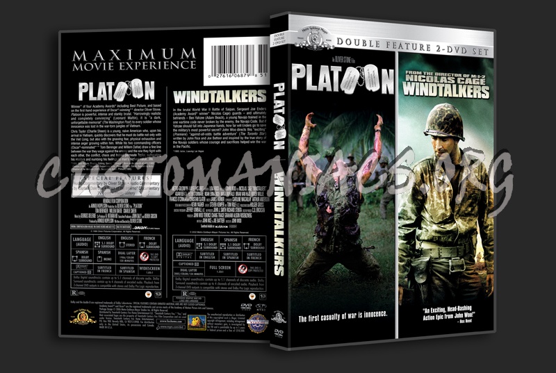 Platoon / Windtalkers dvd cover