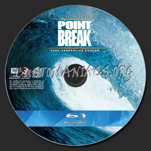 Point Break blu-ray label