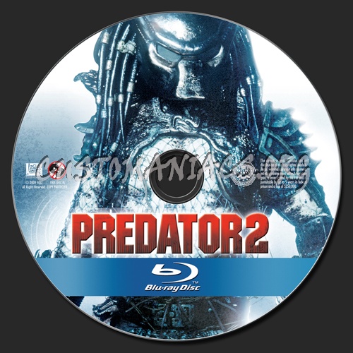 Predator 2 blu ray label DVD Covers Labels by Customaniacs id 106499 free download highres blu ray label