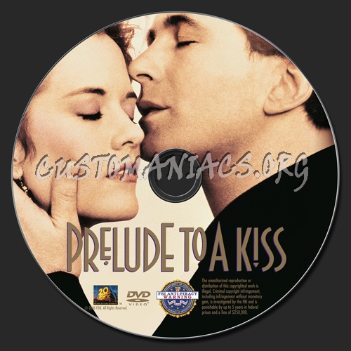 Prelude to a Kiss dvd label