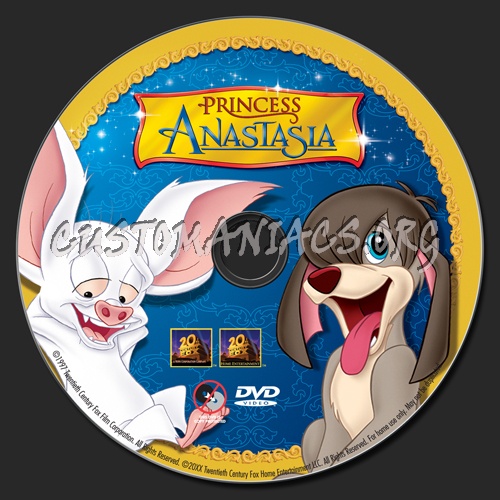 Princess Anastasia dvd label
