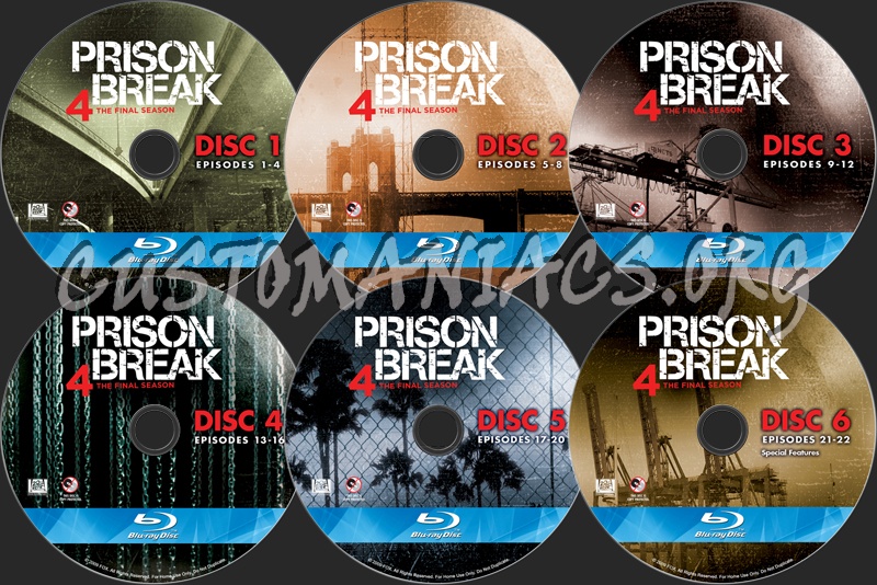 Prison Break Season 4 blu-ray label
