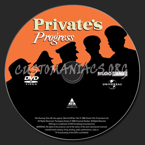 Private's Progress dvd label