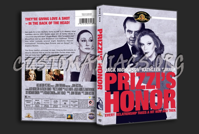 Prizzi's Honor dvd cover