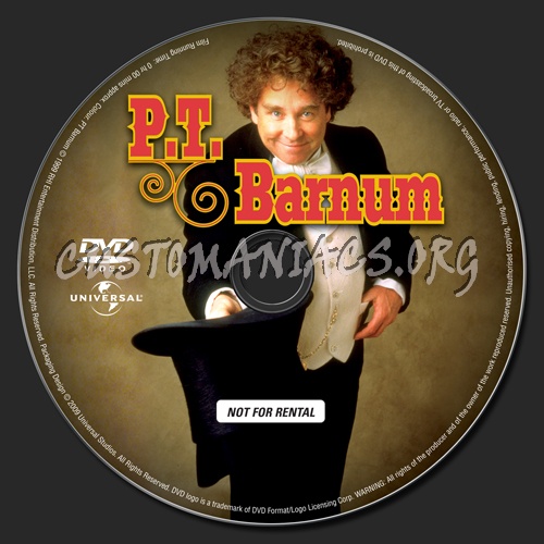 P.T. Barnum dvd label