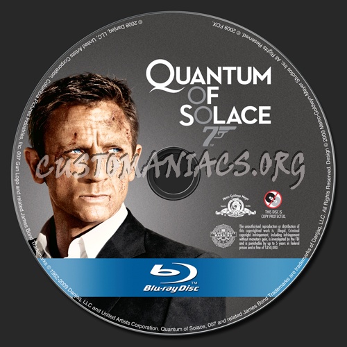 Quantum of Solace blu-ray label