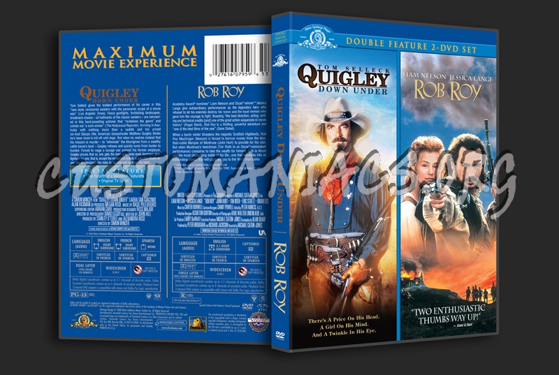 Quigley Down Under / Rob Roy dvd cover