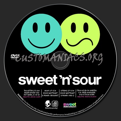 Sweet Skateboards, Sweet n Sour dvd label