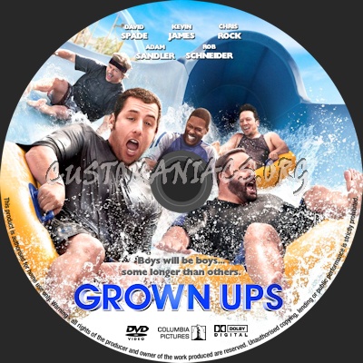 Grown Ups dvd label