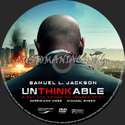 Unthinkable dvd label