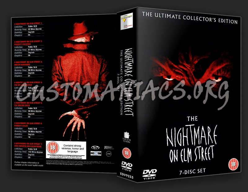 The Nightmare On Elm Street Ultimate Collection dvd cover