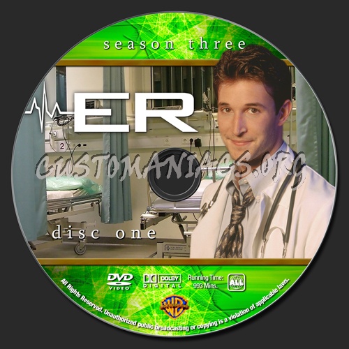 ER - Season 3 dvd label