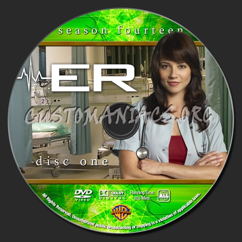 ER - Season 14 dvd label