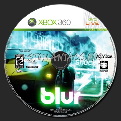 Blur dvd label