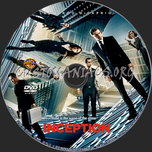 Inception dvd label