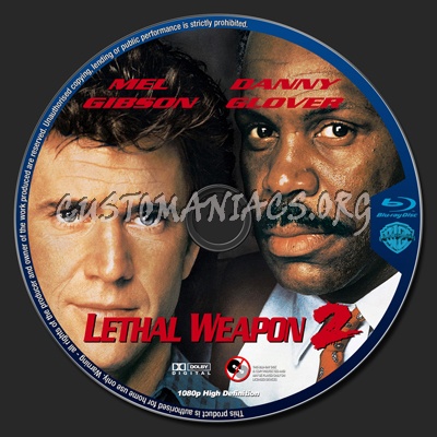 Lethal Weapon 2 blu-ray label