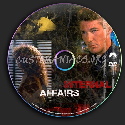 Internal Affairs dvd label