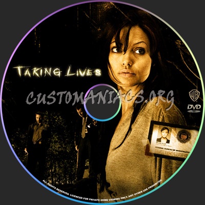 Taking Lives dvd label