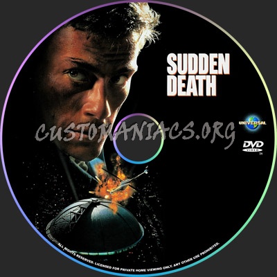 Sudden Death dvd label