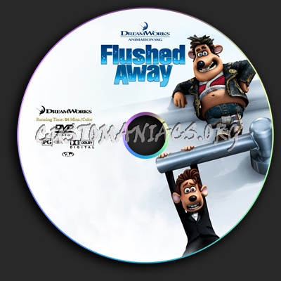 Flushed Away dvd label