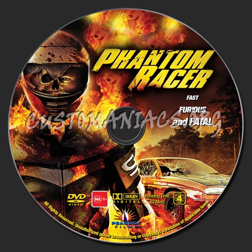 Phantom Racer dvd label