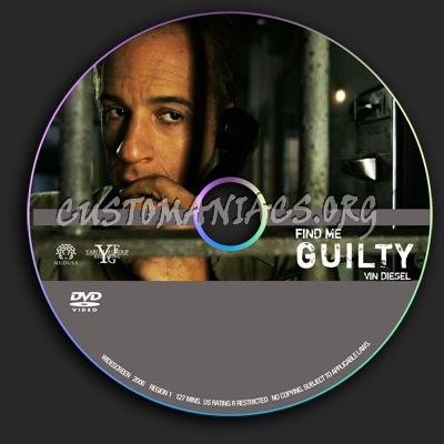 Find Me Guilty dvd label