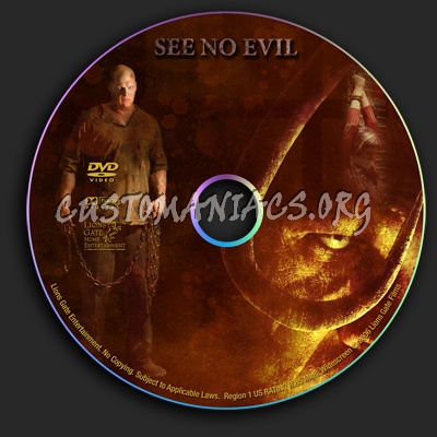 See No Evil dvd label