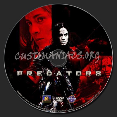 Predators dvd label