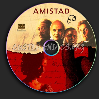 Amistad dvd label
