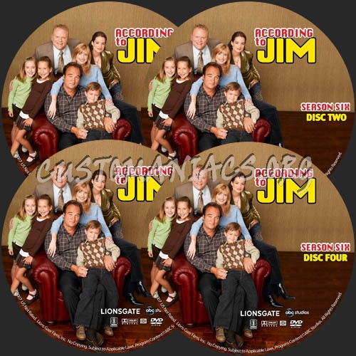 According to Jim - Season 6 dvd label