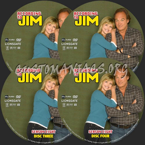 According to Jim - Season 8 dvd label