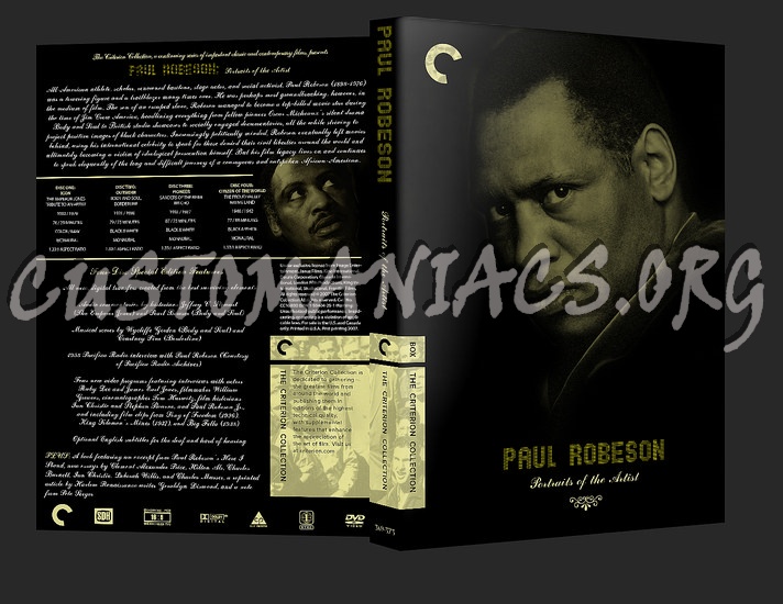 369 - Paul Robeson - Portraits of the Artist dvd cover