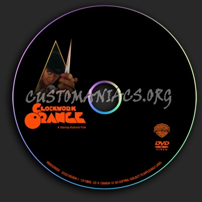 A Clockwork Orange dvd label