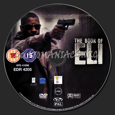 The Book of Eli dvd label