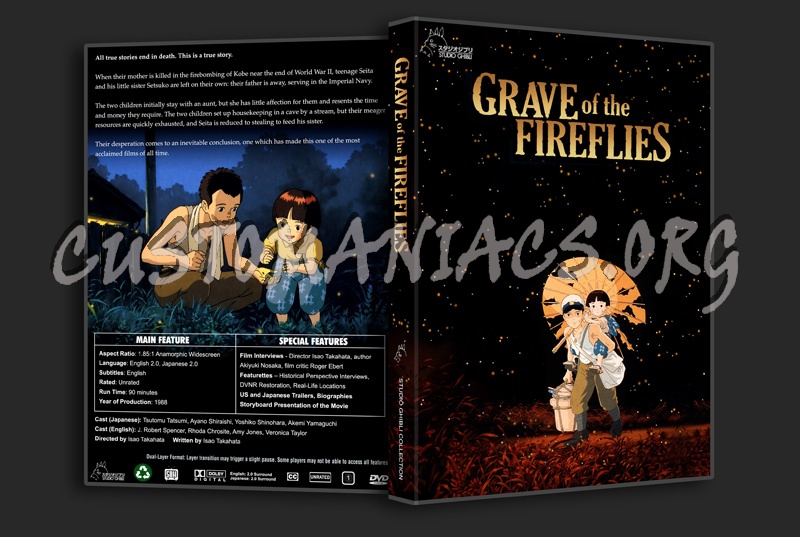 Grave of the Fireflies dvd cover