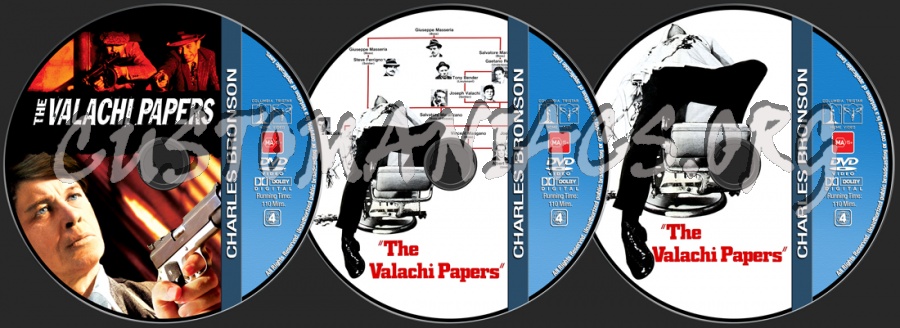 Charles Bronson Collection - The Valachi Papers dvd label