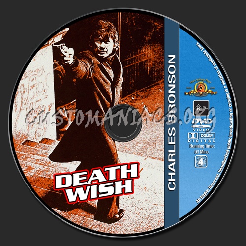 Charles Bronson Collection - Death Wish dvd label