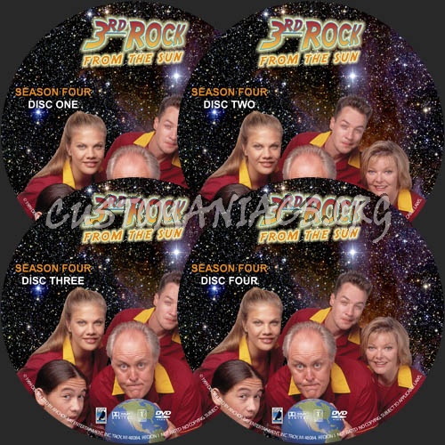 3rd Rock From The Sun - Season 4 dvd label