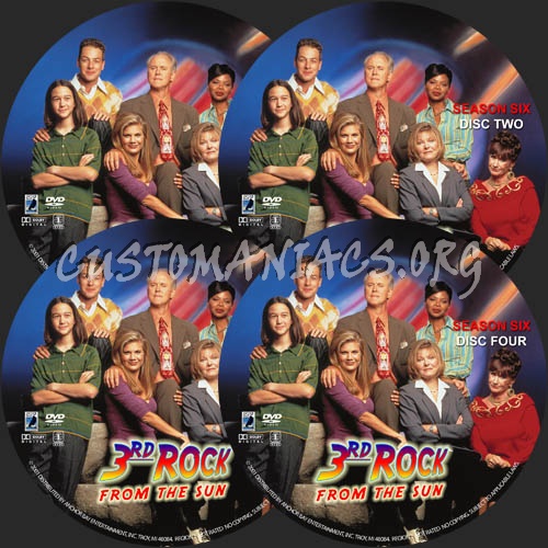 3rd Rock From The Sun - Season 6 dvd label
