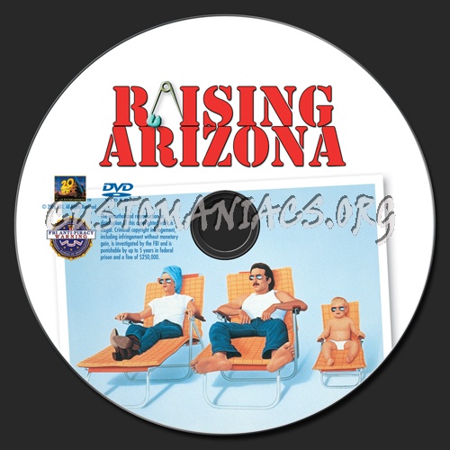Raising Arizona dvd label