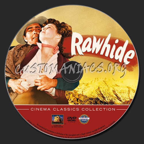 Rawhide dvd label