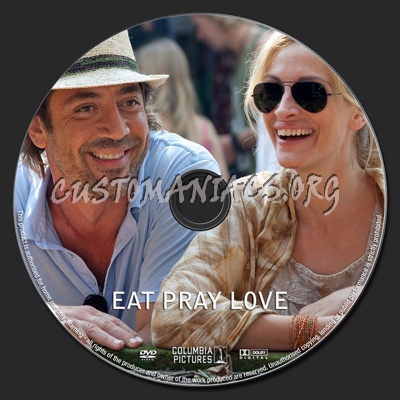Eat Pray Love dvd label